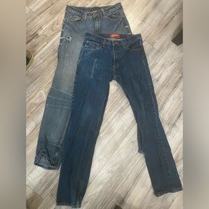 2pair jeans 32x36